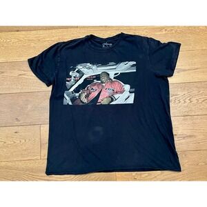 Notorious B.I.G. Biggie Smalls T-Shirt Adult XL Black Red Avirex Jacket Hip Hop